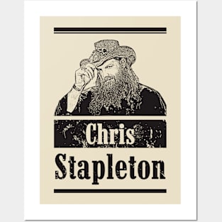 Chris stapleton // Country // Black retro Posters and Art